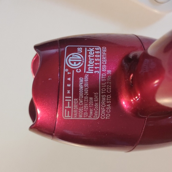 Mini Travel Hair Blowdryer with Concentrator Attachment - Picture 2 of 2